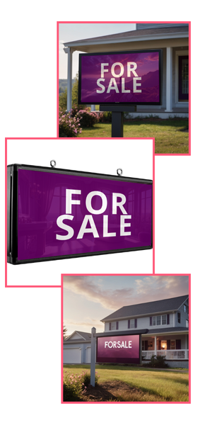 PropTech Digital Real Estate Display For Sale Signs